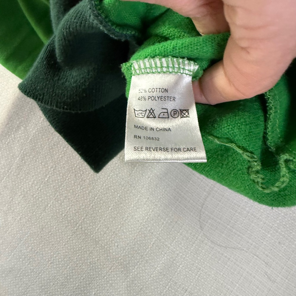Vintage 90s Ireland Track Jacket Shamrock Green Full Zip ACE Size Medium - Picture 4 of 9
